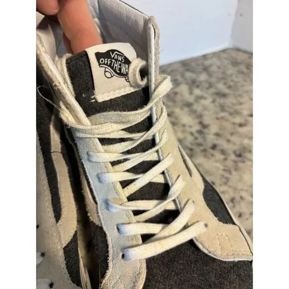 Vans SK8-Hi Black Gray Suede High Top Skate Sneakers Classic Streetwear - Picture 5 of 11